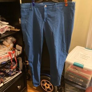 Bright Blue Gap 1969 Skinny Jeans